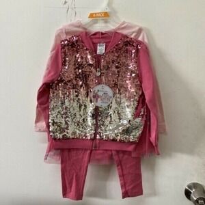 Member's Mark 4 Pack My Favorite Everyday Outfits PINK GIRLS 12